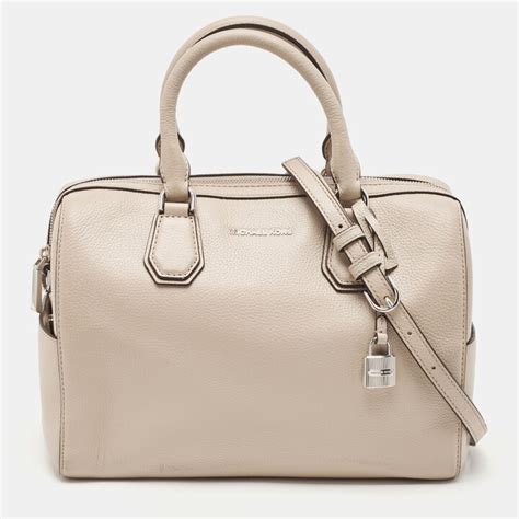 mercer medium leather duffel grey michael kors|Michael Kors leather crossbody bag.